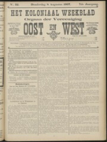 Het Koloniaal Weekblad (8 augustus 1907) : Orgaan der Vereeniging Oost en West