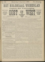 Het Koloniaal Weekblad (5 september 1907) : Orgaan der Vereeniging Oost en West