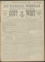 Het Koloniaal Weekblad (17 september 1907) : Orgaan der Vereeniging Oost en West