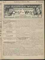 Het Koloniaal Weekblad (6 februari 1908) : Orgaan der Vereeniging Oost en West