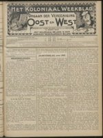 Het Koloniaal Weekblad (27 augustus 1908) : Orgaan der Vereeniging Oost en West
