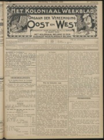 Het Koloniaal Weekblad (1 october 1908) : Orgaan der Vereeniging Oost en West