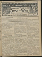 Het Koloniaal Weekblad (15 juli 1909) : Orgaan der Vereeniging Oost en West