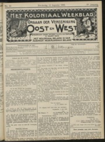Het Koloniaal Weekblad (12 augustus 1909) : Orgaan der Vereeniging Oost en West, Vereeniging Oost en West