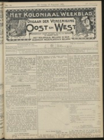 Het Koloniaal Weekblad (26 augustus 1909) : Orgaan der Vereeniging Oost en West, Vereeniging Oost en West