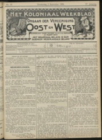 Het Koloniaal Weekblad (2 september 1909) : Orgaan der Vereeniging Oost en West, Vereeniging Oost en West