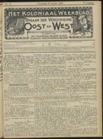 Het Koloniaal Weekblad (28 october 1909) : Orgaan der Vereeniging Oost en West, Vereeniging Oost en West