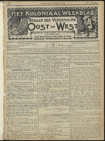 Het Koloniaal Weekblad (6 januari 1910) : Orgaan der Vereeniging Oost en West, Vereeniging Oost en West