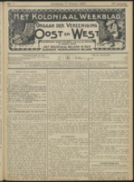 Het Koloniaal Weekblad (17 februari 1910) : Orgaan der Vereeniging Oost en West, Vereeniging Oost en West