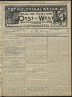 Het Koloniaal Weekblad (14 april 1910) : Orgaan der Vereeniging Oost en West, Vereeniging Oost en West