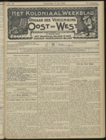 Het Koloniaal Weekblad (21 juli 1910) : Orgaan der Vereeniging Oost en West, Vereeniging Oost en West
