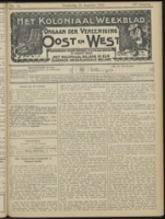 Het Koloniaal Weekblad (25 augustus 1910) : Orgaan der Vereeniging Oost en West, Vereeniging Oost en West