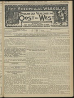 Het Koloniaal Weekblad (8 september 1910) : Orgaan der Vereeniging Oost en West, Vereeniging Oost en West