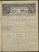 Het Koloniaal Weekblad (22 september 1910) : Orgaan der Vereeniging Oost en West, Vereeniging Oost en West