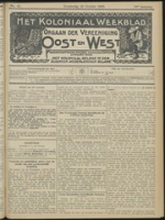 Het Koloniaal Weekblad (20 october 1910) : Orgaan der Vereeniging Oost en West, Vereeniging Oost en West