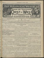 Het Koloniaal Weekblad (27 october 1910) : Orgaan der Vereeniging Oost en West, Vereeniging Oost en West