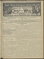 Het Koloniaal Weekblad (15 december 1910) : Orgaan der Vereeniging Oost en West, Vereeniging Oost en West