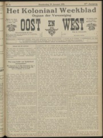 Het Koloniaal Weekblad (19 januari 1911) : Orgaan der Vereeniging Oost en West, Vereeniging Oost en West