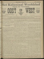 Het Koloniaal Weekblad (2 maart 1911) : Orgaan der Vereeniging Oost en West, Vereeniging Oost en West