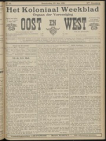 Het Koloniaal Weekblad (25 mei 1911) : Orgaan der Vereeniging Oost en West, Vereeniging Oost en West