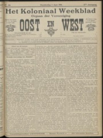 Het Koloniaal Weekblad (1 juni 1911) : Orgaan der Vereeniging Oost en West, Vereeniging Oost en West