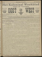 Het Koloniaal Weekblad (29 juni 1911) : Orgaan der Vereeniging Oost en West, Vereeniging Oost en West