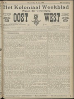 Het Koloniaal Weekblad (3 aug 1911) : Orgaan der Vereeniging Oost en West, Vereeniging Oost en West