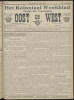 Het Koloniaal Weekblad (31 aug 1911) : Orgaan der Vereeniging Oost en West, Vereeniging Oost en West