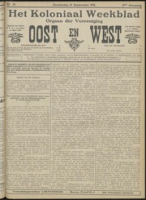 Het Koloniaal Weekblad (14 september 1911) : Orgaan der Vereeniging Oost en West, Vereeniging Oost en West