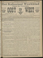 Het Koloniaal Weekblad (28 september 1911) : Orgaan der Vereeniging Oost en West, Vereeniging Oost en West