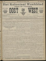 Het Koloniaal Weekblad (12 october 1911) : Orgaan der Vereeniging Oost en West, Vereeniging Oost en West