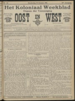 Het Koloniaal Weekblad (19 october 1911) : Orgaan der Vereeniging Oost en West, Vereeniging Oost en West