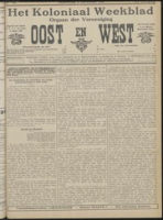 Het Koloniaal Weekblad (2 november 1911) : Orgaan der Vereeniging Oost en West, Vereeniging Oost en West