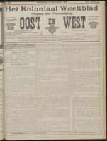 Het Koloniaal Weekblad (16 november 1911) : Orgaan der Vereeniging Oost en West, Vereeniging Oost en West
