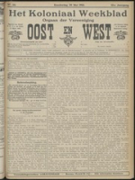 Het Koloniaal Weekblad (30 mei 1912) : Orgaan der Vereeniging Oost en West