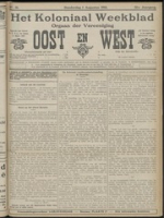 Het Koloniaal Weekblad (1 augustus 1912) : Orgaan der Vereeniging Oost en West