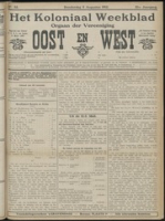Het Koloniaal Weekblad (8 augustus 1912) : Orgaan der Vereeniging Oost en West