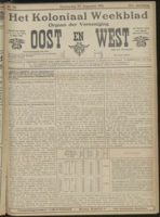 Het Koloniaal Weekblad (29 augustus 1912) : Orgaan der Vereeniging Oost en West
