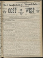 Het Koloniaal Weekblad (24 october 1912) : Orgaan der Vereeniging Oost en West