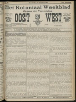 Het Koloniaal Weekblad (31 october 1912) : Orgaan der Vereeniging Oost en West