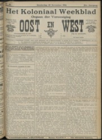 Het Koloniaal Weekblad (28 november 1912) : Orgaan der Vereeniging Oost en West
