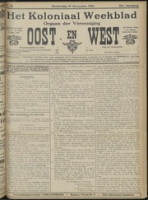 Het Koloniaal Weekblad (19 december 1912) : Orgaan der Vereeniging Oost en West