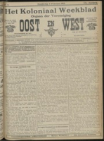 Het Koloniaal Weekblad (6 februari 1913) : Orgaan der Vereeniging Oost en West