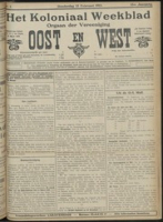 Het Koloniaal Weekblad (13 februari 1913) : Orgaan der Vereeniging Oost en West