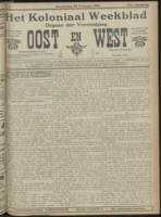 Het Koloniaal Weekblad (20 februari 1913) : Orgaan der Vereeniging Oost en West