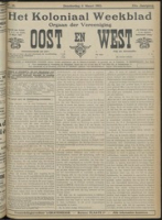 Het Koloniaal Weekblad (6 maart 1913) : Orgaan der Vereeniging Oost en West