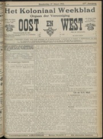 Het Koloniaal Weekblad (27 maart 1913) : Orgaan der Vereeniging Oost en West