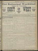 Het Koloniaal Weekblad (17 april 1913) : Orgaan der Vereeniging Oost en West