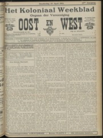 Het Koloniaal Weekblad (24 april 1913) : Orgaan der Vereeniging Oost en West