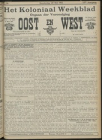 Het Koloniaal Weekblad (22 mei 1913) : Orgaan der Vereeniging Oost en West